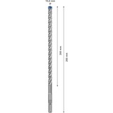 Bosch Expert SDS plus-7X Hammer drill bit 30 stk, Boremaskine Borehammer, Hammer drill bit, 1 cm, 265 mm, Beton, Sten, 20 cm