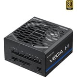 Chieftec Vega PPG-1000-C enhed til strømforsyning 1000 W 24-pin ATX ATX Hvid, PC strømforsyning Sort, 1000 W, 100 - 240 V, 50/60 Hz, 12 A, 100 W, 1000 W