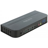 DeLOCK 11481 KVM Switch Sort, KVM-switchen Sort, 3840 x 2160 pixel, 4K Ultra HD, Sort