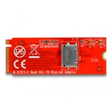 DeLOCK M.2 Key M til 1 x OCuLink SFF-8612 konverter, Interface card 