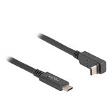 DeLOCK USB 3.2 Gen 2 kabel, USB-C stik > USB-C stik Sort