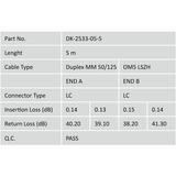Digitus LWL patchkabel, duplex, LC > LC stik, multimode OM5 Lime
