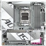 GIGABYTE B850M AORUS ELITE WIFI6E ICE AMD B850 Sokkel AM5 micro ATX, Bundkort Sølv/Hvid, AMD, Sokkel AM5, AMD Ryzen 7000 Series, AMD Ryzen 8000 Series, AMD Ryzen 9000 Series, Sokkel AM5, DDR5-SDRAM, 256 GB