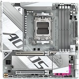 GIGABYTE B850M AORUS ELITE WIFI6E ICE, Bundkort Sølv/Hvid