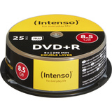 Intenso DVD+R 8.5GB 8x Double Layer 25er Cakebox 8,5 GB DVD+R DL 25 stk, DVD tomme medier DVD+R DL, 120 mm, Kageæske, 25 stk, 8,5 GB