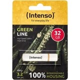 Intenso Green Line 32 GB, USB-stik Beige/Brown