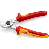 KNIPEX 95 16 165 tang Sideskærende tænger, Skære tang Sideskærende tænger, 1,5 cm, Krom, Plast, Rød/Gul, 16,5 cm