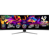 MSI MPG 491CQPXDE QD-OLED computerskærm 124,5 cm (49") 5120 x 1440 pixel Dual QHD Sort, Gaming Skærm Sort, 124,5 cm (49"), 5120 x 1440 pixel, Dual QHD, QD-OLED, 0,03 ms, Sort
