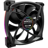 Montech RX120 PWM 120x120x25, Sag fan Sort