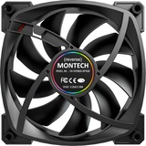 Montech RX120 PWM 120x120x25, Sag fan Sort