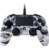 Nacon Camo Wired Compact Controller Flerfarvet USB Gamepad Analog PlayStation 4 camouflage/grå, Gamepad, PlayStation 4, Knappen Indstillinger, Knappen Del, Analog, Ledningsført, USB