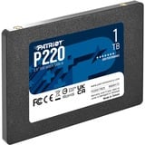 Patriot P220 1 TB, Solid state-drev Sort