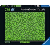 Ravensburger 12000276, Puslespil Neon-grøn