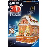 Ravensburger Christmas Gingerbread House Night Edition 3D puslespil 216 stk Bygninger 216 stk, Bygninger, 8 År