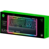 Razer BlackWidow V4 Pro, Gaming-tastatur Sort, DE-layout, Razer certificeret mekaniske grønne Switcher