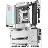 SAPPHIRE NITRO+ X870EA WIFI7 Phantom Link Polar, Bundkort Hvid/Sort