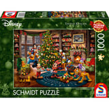 Schmidt Spiele Thomas Kinkade Studios: Disney - Mickey & Minnie pynter træet, Puslespil 