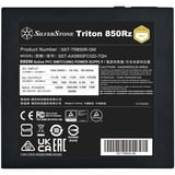 SilverStone Triton 850Rz, PC strømforsyning Sort