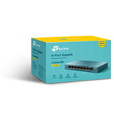 TP-Link LS108G netværksswitch Ikke administreret Gigabit Ethernet (10/100/1000) Blå Blå, Ikke administreret, Gigabit Ethernet (10/100/1000)