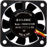 Xilence XPF40.W Computerkabinet Ventilator 4 cm Sort, Sag fan Sort, Ventilator, 4 cm, 4500 rpm, 19 dB, 6,9 kubikfod/min., Sort