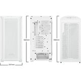 be quiet! Shadow Base 800 FX White Midi Tower Hvid, Towerkabinet Hvid, Midi Tower, PC, Hvid, ATX, EATX, micro ATX, Mini-ITX, Acrylonitrilbutadienstyren, Stål, Hærdet glas, Flere