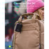 goobay Powerbank 10.000 mAh, integreret USB-C kabel 13 cm, 20 watt, Power Bank Sort