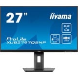 iiyama ProLite XUB2797QSNP-B1 computerskærm 68,6 cm (27") 2560 x 1440 pixel Quad HD LED Sort, LED-skærm Sort (mat), 68,6 cm (27"), 2560 x 1440 pixel, Quad HD, LED, 1 ms, Sort