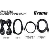 iiyama ProLite XUB2797QSNP-B1 computerskærm 68,6 cm (27") 2560 x 1440 pixel Quad HD LED Sort, LED-skærm Sort (mat), 68,6 cm (27"), 2560 x 1440 pixel, Quad HD, LED, 1 ms, Sort