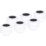 Alphacool Eiszapfen PRO 13mm HardTube Skruefitting G1/4 - Hvid, Forbindelse Hvid/Sort