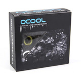 Alphacool Eiszapfen PRO 13mm HardTube Skruefitting G1/4 - Hvid, Forbindelse Hvid/Sort