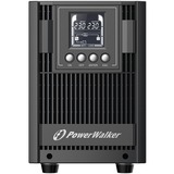 BlueWalker VFI 2000 AT Dobbeltkonvertering (online) 2 kVA 1800 W 4 AC stikkontakt(er), UPS Sort, Dobbeltkonvertering (online), 2 kVA, 1800 W, Ren sinus, 80 V, 300 V