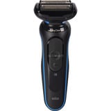 Braun Series 5 52-B7000cc Folie shaver Trimmer Sort Sort/Blå, Folie shaver, Sort, EasyClean, Knapper, LED, Batteri