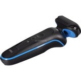 Braun Series 5 52-B7000cc Folie shaver Trimmer Sort Sort/Blå, Folie shaver, Sort, EasyClean, Knapper, LED, Batteri