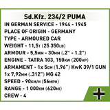 COBI Sd.Kfz. 234/2 Puma, Bygge legetøj 
