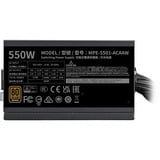 Cooler Master MWE BRONZE 550 V3 230V, PC strømforsyning Sort