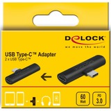 DeLOCK 64114 kabel kønsskifter USB Type-C 2 x USB Type-C Sort, Adapter Sort, USB Type-C, 2 x USB Type-C, Sort