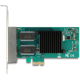 DeLOCK PCI Express x1 til 4 x RJ45 Gigabit LAN i350, Netværkskort 