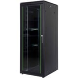 Digitus DN-19 42U-8/10-B-1 stativ Fritstående reol Sort, IT kabinet Sort, Fritstående reol, 42U, 800 kg, Nøglelås, Sort