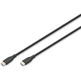 Digitus USB 2.0 silikone forbindelseskabel USB-C > USB-C Sort