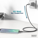 Digitus USB 2.0 silikone forbindelseskabel USB-C > USB-C Sort