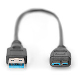 Digitus USB 3.2 Gen 1 tilslutningskabel USB-A > Micro USB-B Sort