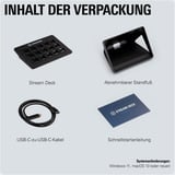 Elgato Stream Deck MK.2 Sort 15 knapper, Tastatur Sort, Sort, 15 knapper, Windows 10 x64, Mac OS X 10.13 High Sierra, Mac OS X 10.14 Mojave, Mac OS X 10.15 Catalina, Mac OS X 10.15.3..., 118 mm, 84 mm
