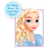 Just Play Disney Frozen 2 Basic Elsa Styling Hoved, Make-up og frisør hoved 