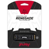 Kingston FURY FURY Renegade M.2 4000 GB PCI Express 4.0 3D TLC NVMe, Solid state-drev Sort, 4000 GB, M.2, 7300 MB/s