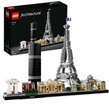 LEGO Architecture Paris, Bygge legetøj Byggesæt, 23 År, 649 stk, 570 g