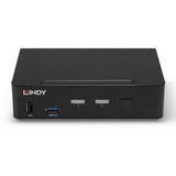 Lindy 39312 KVM Switch Sort, KVM-switchen Sort, 7680 x 4320 pixel, 4K Ultra HD, Sort