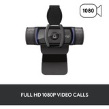 Logitech C920S HD Pro webcam 1920 x 1080 pixel USB Sort Sort, 1920 x 1080 pixel, Fuld HD, 30 fps, 720p, 1080p, Privacy cover, 78°