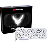 PowerColor Radeon RX 9070 XT Red Devil 16GB OC WHITE, Grafikkort Hvid