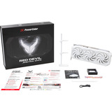 PowerColor Radeon RX 9070 XT Red Devil 16GB OC WHITE, Grafikkort Hvid