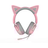 Razer Kraken Kitty V3 X Quartz, Gaming headset Rosa/grå